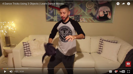 4 Dance Tricks Using 3 Objects / Unique Dance Moves
